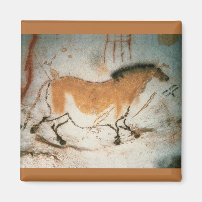 Höhlenzeichnungen Lascaux Französisch prähistorisc Magnet (Vorne)