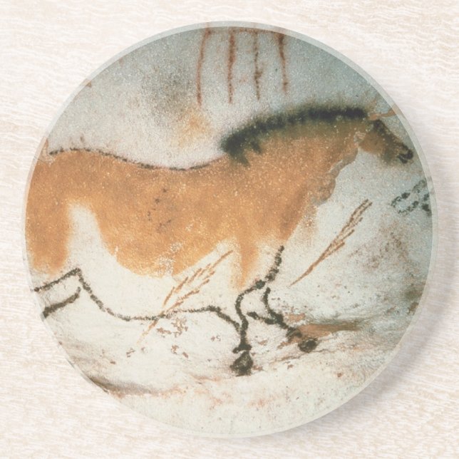 Höhlenzeichnungen Lascaux Französisch prähistorisc Sandstein Untersetzer (Vorne)
