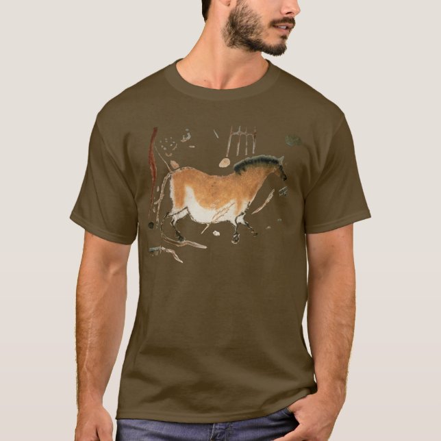Höhlenzeichnungen Lascaux Französisch prähistorisc T-Shirt (Vorderseite)