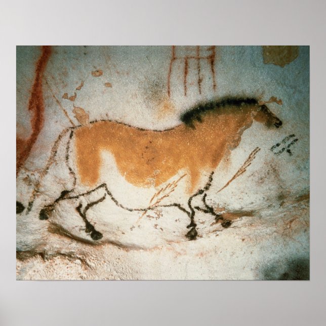 Höhlenzeichnungen Lascaux Französische prähistoris Poster (Vorne)