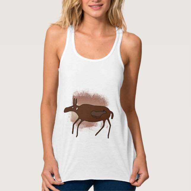 Höhlenzeichnungen Mutter Baby - Tiere Tank Top (Vorderseite)