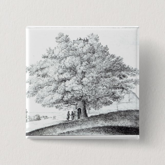 Hohler Baum bei Hampstead, 1663 Button (Vorderseite)