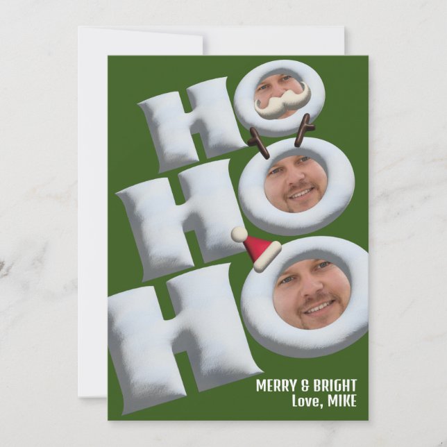 HOHO ! C'est moi ! carte de vacances (Devant)