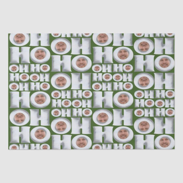 HoHo! Geschenk von mir! Ihr Face Wrapping Paper Seidenpapier (Vorderseite)