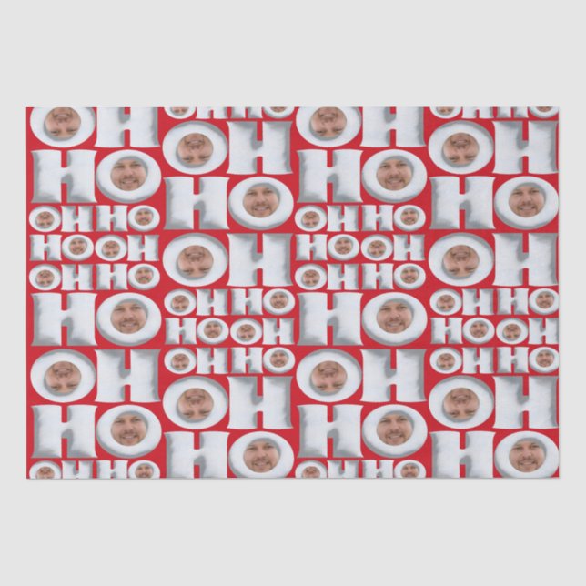 HoHo! Geschenk von mir! Ihr Face Wrapping Paper Seidenpapier (Vorderseite)