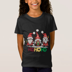 HoHo Weihnachten Drei Rote Gnomes Weihnachtssaal T-Shirt