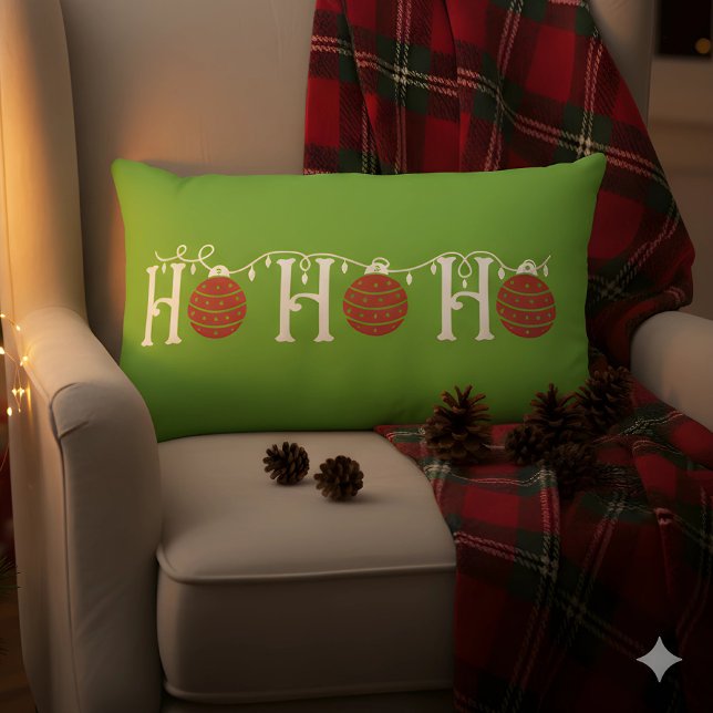 HoHo Weihnachten Lendenkissen (Ho Ho Ho Christmas Pillow)