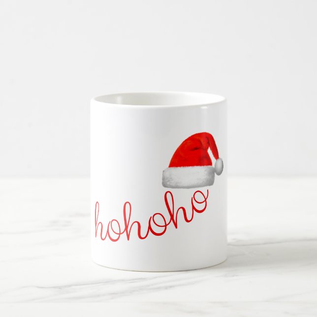 HoHo Weihnachts-Weihnachtsmannmütze Kaffeetasse (Mittel)