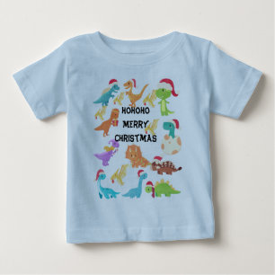 HoHoHo Frohe Weihnachten Dinosaurier T - Shirt