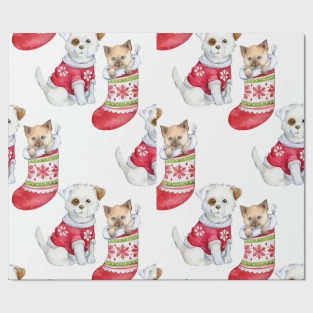 HoHoHo Geschenkpapier (Saum)