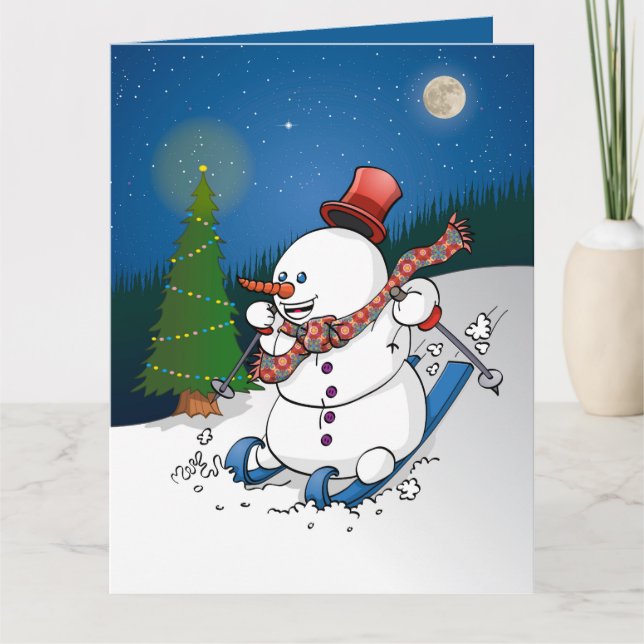Hohoho Merry Christmas. Feestdagen Kaart Karte (Vorderseite)