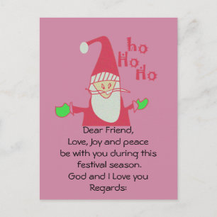 HoHoHo Père Noël Dieu et je t'aime Cartes postales