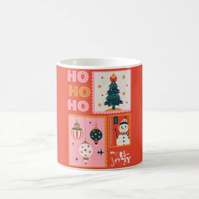 HoHoHO Weihnachtsbecher 2025 Kaffeetasse (Mittel)