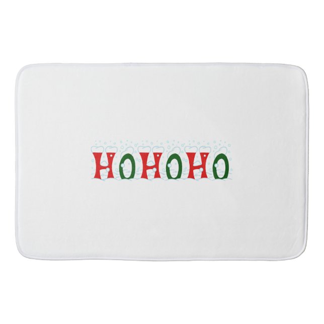 HOHOHO Weihnachtsmann Badematte (Vorderseite)