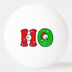 HOHOHO Weihnachtsmann Lachensnowman-niedliches Tischtennisball