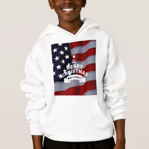 HOHOHO! Weihnachtstag US Flag Hoodie