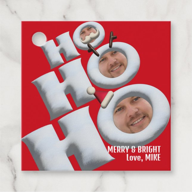 HOHOHOHO! Das bin ich! Geschenkanhänger (Vorderseite)