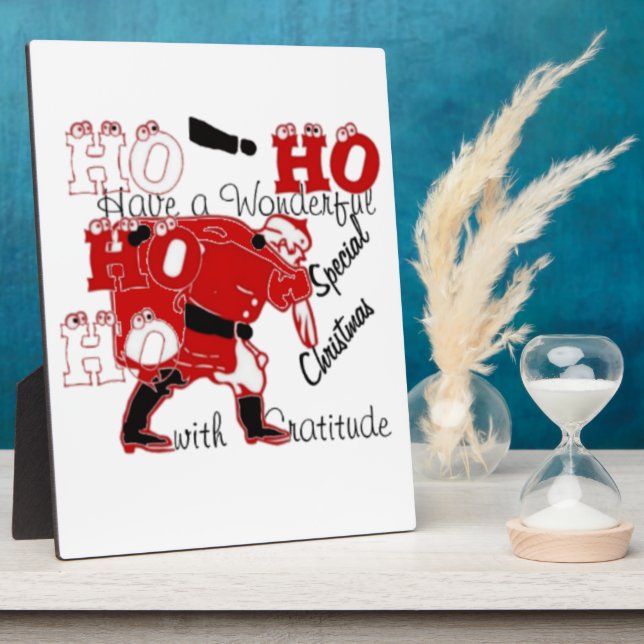 HOHOHOHO haben ein wunderbares Weihnachten mit Dan Fotoplatte (Seite)