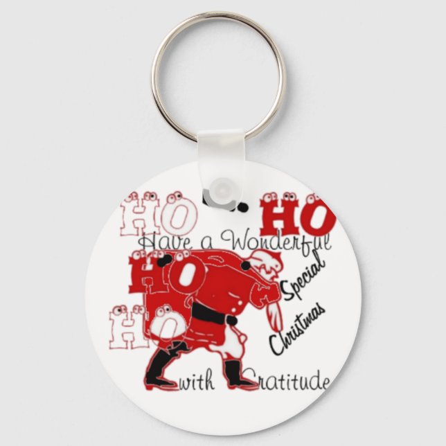 HOHOHOHO haben ein wunderbares Weihnachten mit Dan Schlüsselanhänger (Vorderseite)