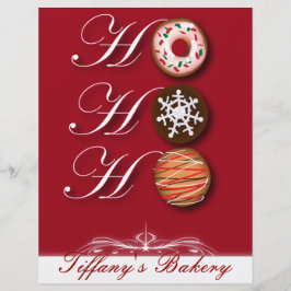 HOHOHOHO Weihnachtskekse Donut Doughnut Bäckerei Flyer