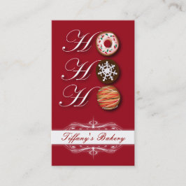 HOHOHOHO Weihnachtskekse Donut Doughnut Bäckerei Visitenkarte