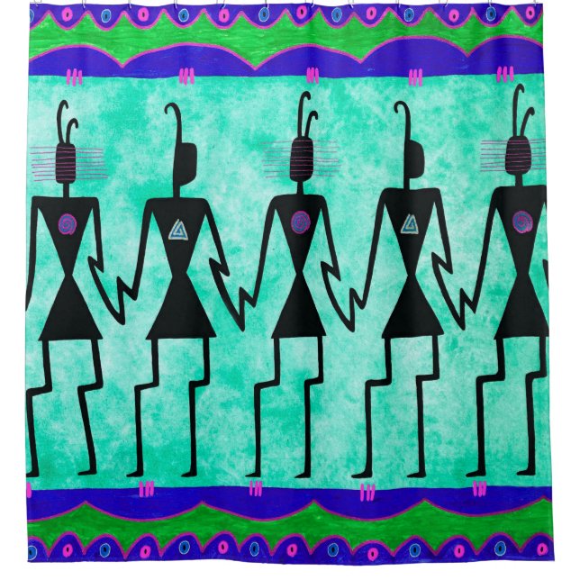 Hohokum-Duschvorhang Duschvorhang (Vorderseite)