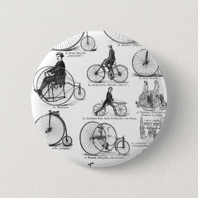 Hohrradpenny-Farthing Button (Vorderseite)