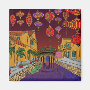 Hoi an Ancient City Lanterns Travel Vietnam HoiAn Magnet