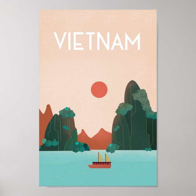 HOi An Town affiche de voyage au Vietnam (Devant)