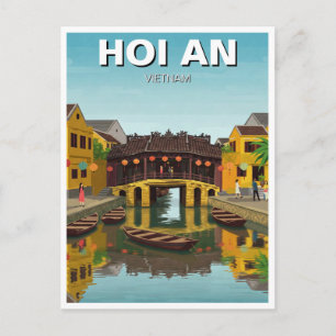 Hoi An Vietnam Japan Covered Bridge Travel Postkarte
