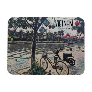 Hoi An Vietnam Laternen Anpassbares Datum Magnet