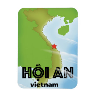 Hoi An Vietnam Reiseplakat Kunst druck Magnet