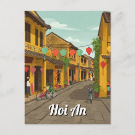 Hoi An Vietnam Vintage Travel Postkarte