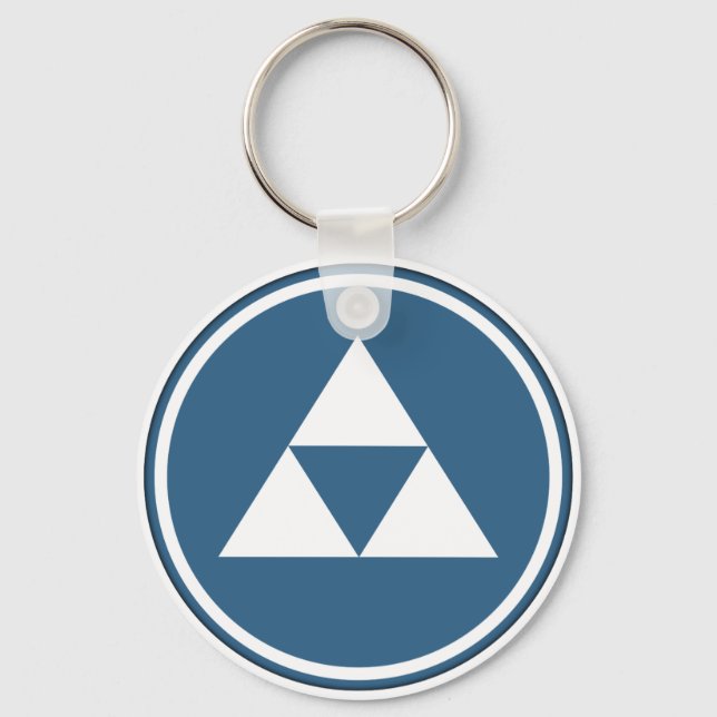 Hojo Clan Kamon Schlüsselanhänger (Vorderseite)