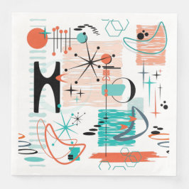 HoJo Retro Paper Dinner Napkins Serviette