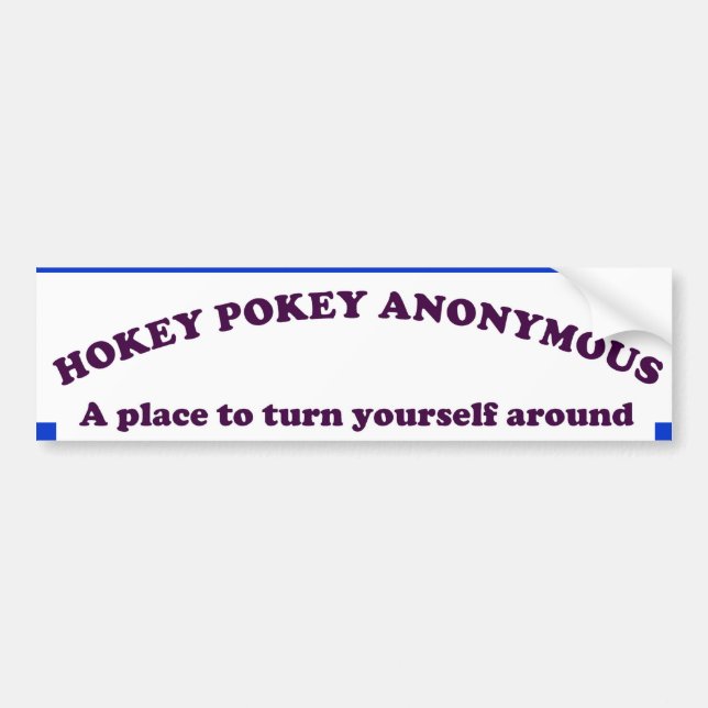 HOKEY POKEY ANONYM AUTOAUFKLEBER (Vorne)