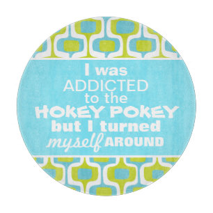 Hokey Pokey Mid Century Mod Retro Patter Schneidebrett