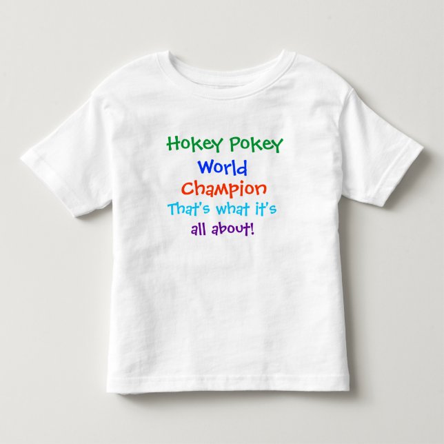 Hokey Pokey-Weltmeister-T - Shirt (Vorderseite)