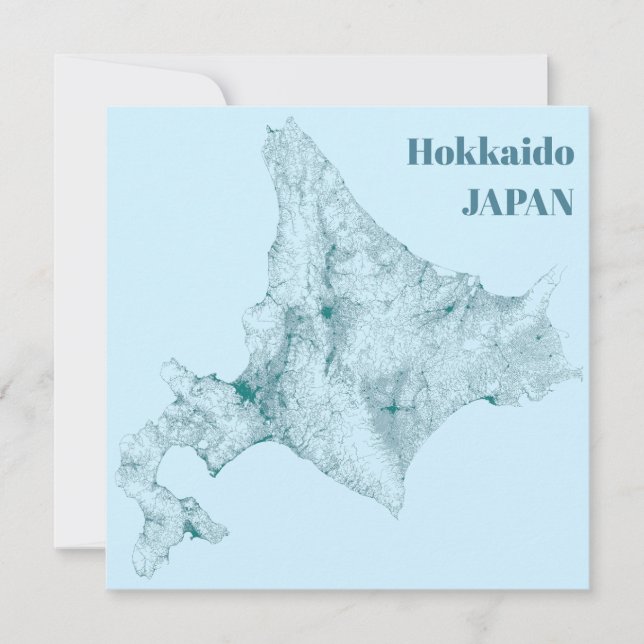 Hokkaido-Karte (Vorderseite)