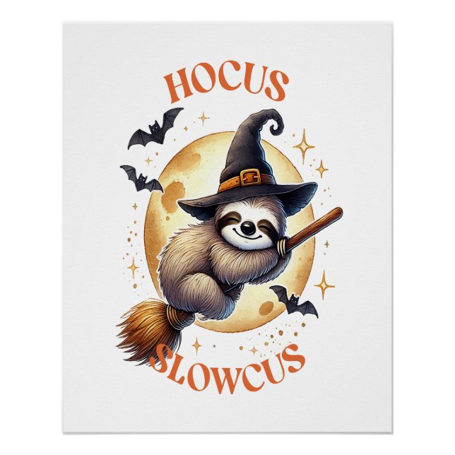 Hokus Langsamkus Hexenfaultier Poster (Vorderseite)
