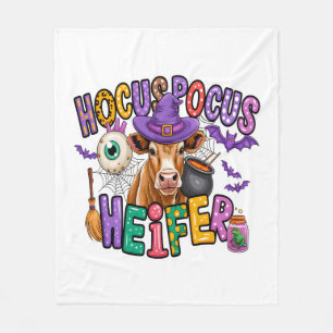 Hokus Pokus Färse Halloween Kuh Fleecedecke