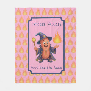 Hokus Pokus, ich brauche Salami zum Fokussieren Fleecedecke