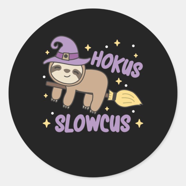 Hokus Slowcus - Fault Hexenkostüm Runder Aufkleber (Vorderseite)
