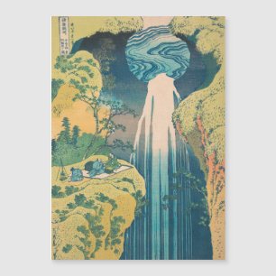 Hokusai Amida-Fälle Japan Wasserfall Magnetkarte