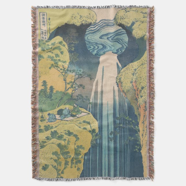 Hokusai Amida Falls Japan Wasserfall Decke (Vorderseite Vertikal)