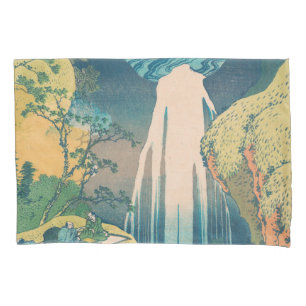 Hokusai Amida Falls Japan Wasserfall Kissenbezug