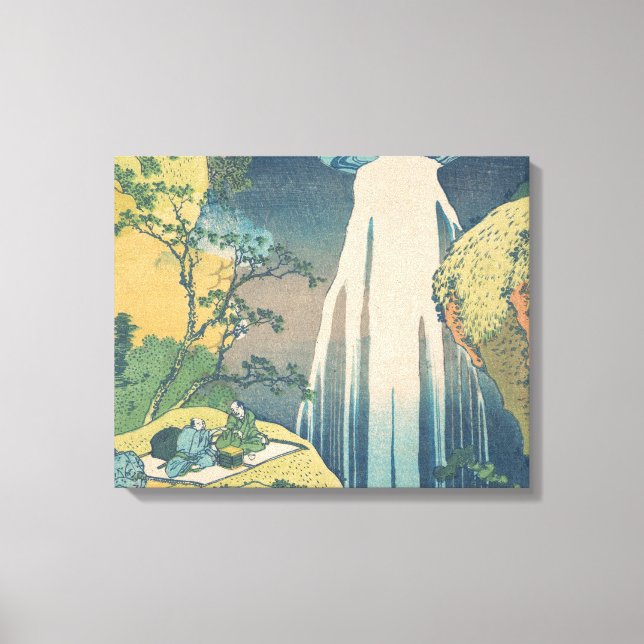 Hokusai Amida Falls Japan Wasserfall Leinwanddruck (Vorderseite)