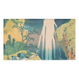 Hokusai Amida Falls Japan Wasserfall Namenschild
