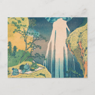 Hokusai Amida Falls Japan Wasserfall Postkarte