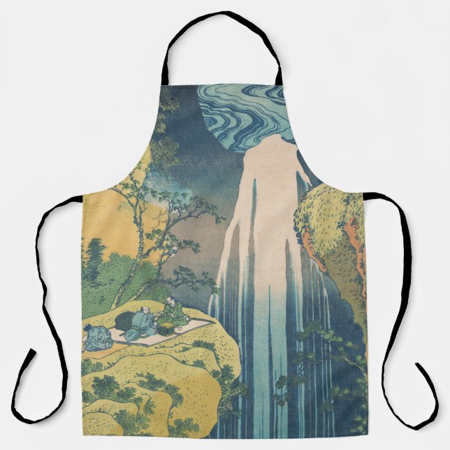 Hokusai Amida Falls Japan Wasserfall Schürze (Vorderseite)